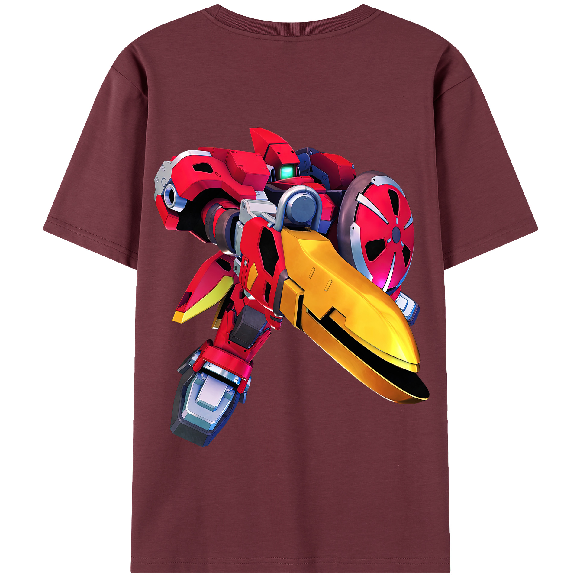 （画像用） 機動戦士ガンダム Mobile Suit Gundam 綿100％半袖Tシャツ（背面プリント）